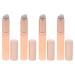 Healeved 4Pcs Silicone Lip Lip Brushes Round Head Makeup Brush with Cap Lipstick Lip Gloss Wands Applicator Tool Makeup Beauty Tool for Women Girls