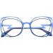Clear Vision Anti Blue Light Reading Glasses - 1.00 Magnification Big Frame Eyeglasses for Computer Use - International Shipping Available - Buy Online on GoSupps.com