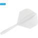 Patikil Integrated Dart Shaft & Flight - Lightweight Plastic, White Color - Buy Online on GoSupps.com