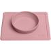ezpz Mini Bowl (Blush) - Silicone Suction Bowl for Infants + Toddlers with Built-in Placemat - Includes Reusable Travel Bag - Buy Online on GoSupps.com