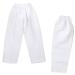 NAMAZU Karate Pants for Kids and Adult 7oz Ploy/Cotto Lightweight Student Karate Gi Pants Elastic Waist Martial Arts Pants White 160SIZE3