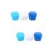 Gleavi 6 STK prosthesis box dentures Storage Dental prostheses container holder for false teeth dishwasher -resistant prosthetic container hinges false dental tank clean white light blue dark bluex2st 10x9x7cmx2pcs