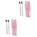 Zerodeko 2pcs Toothbrush tumblers Bathroom Tumbler Tooth Mug Cartoon Toothbrush Cup Travel Pinkx2pcs 6.5*20.5 cmx2pcs