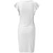 Briskorry V-Neck Floral Summer Dress for Women - Elegant Bustier Party Dress with Ruffled Hems & Sleeves - Vintage Style XL Tweiß - Buy Online on GoSupps.com