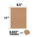 Chipboard Sheets 8.5 x 11.022 (5-Pack) - Lightweight Kraft Board for Crafts and Scrapbooking - Buy Online on GoSupps.com