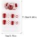 dijiusidy False Nail Perfect Matching Simple to Wear Fingernail Full Coverage Press Type Strong Viscosity Adjustable Paster Type 22 F741 Type 22 F741 - Buy Online on GoSupps.com