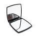 Mpowtech Magnifying Square Compact Mirror  Folding Makeup Hand held Pocket Vanity Mirrors Small Black Compact Mirror 2 x 1 Magnification Perfect for Purses and Travel (Black-Square)