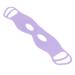 Qukaim Silica Gel Eye Patch Silicone Hanging Ear Eye Pad Washable Double Sided Eye Patch with Eye Holes Purple