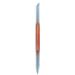 Worparsen Glass Cuticle Pusher Double-Sided Glass Cuticle Pusher Nail File Multifunctional Wear- Orange