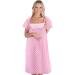 Abiha Labor and Delivery Gown - Short Pink Maternity Nightgown for Hospital Nursing - Buy Online on GoSupps.com