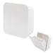Xuezoioy Sanitary Napkin Storage Container Plastic Portable Sanitary Napkin Storage Box for Bathroom 5.5x4.7x2 inches First Period Bag for Girls Ladies Women (White)
