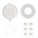 NUOBESTY 1 Set Eyelash Box Mold False Eyelashes Circle Tray Silicone Diy Crystal Epoxy Mold Travel Round Disc