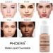 PHOERA Air Cushion CC Cream Natural Foundation Set with Primer, Powder, Kabuki Makeup Brushes, and Sponge - 102 Nude+Natural CC - Buy Online on GoSupps.com