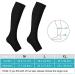 Buy Open Toe Flight Compression Stockings for Men & Women | 20-30 mmHg Graded Support Knee-High Calf Sleeves - Ideal for Travel & Pregnancy (M-Black) - Buy Online on GoSupps.com