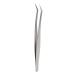High Precision Eyelash Extension Tweezer Stainless Steel Manicure Tool for Grafting Lashes Silver(2)