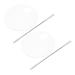 2 Sets Makeup Palette Tools Acrylic Cosmetic Palette Makeup Spatula Makeup Blending Palette Makeup Mixing Tray for Foundation Makeup Mixing Palette Pigment Mixing Tool Metal Manual