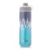 Polar Bottle Breakaway Muck Insulated Mountain Bike Water Bottle - BPA Free, Cycling & Sports Squeeze Bottle with Dust Cover 24 Oz Blue Zipper