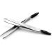 2 Pcs Stainless Steel Eyebrow Tweezer Set - Dual Ended Slant Tip with Brush, Makeup Tools - Buy Online on GoSupps.com