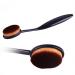 2 X Boolavard Oval Makeup Brushes - Pro Blush Face Powder & Foundation Toothbrush - International Shipping Available - Buy Online on GoSupps.com