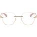 Zukky Borderless Anti-Blue Light Reading Glasses for Women - Gold Powder Large Round Lens Computer Readers AM22 (3x) - Buy Online on GoSupps.com