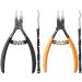 Obahdirry Toenail Ingrown Nail Set Cuticle Nipper Clipper Edge Cutter Manicure Scissor Tool Pedicure Orange - Buy Online on GoSupps.com