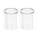 BMTICK 2PCS Pack Clear glass tank Normal tube compatible with SMOK TFV12 Baby Prince/Stick P25/Stick Prince/X -PRIV replacement glass tube capacity 5 ml - contains a preparation cleaning cloth