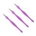 Lmyzcbzl Cuticle Trimmer 3 Pcs Cuticle Remover Cuticle Pusher Nail Cuticle Remover Nail Art Tools Nail Cleaner Tool Purple