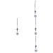 2pcs Sachet Ball Pendant DIY Crafts Phone Strap Cell Hollowed Charm Pendant for DIY String Hanging Silverx4pcs 11X2.3CMx4pcs