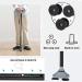 SilteD Adjustable Foldable Walking Stick Crutch Medical Senior Dog Crutches Lightweight Multifunctional Adjustable Aluminum Alloy Walker with led Light Parent's Gift - Buy Online on GoSupps.com