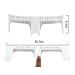 2PCS Plastic Tattoo Eyebrow Grooming Stencil & Measure Tools - White - Buy Online on GoSupps.com