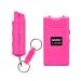 SABRE Pepper Spray And 2-in-1 Stun Gun and Flashlight, 25 Bursts of Max Police Strength OC Spray, Intuitive Finger Grip, Painful 1.160 C Charge, 120 Lumens, Rechargeable, Safety Switch, Holster Pink