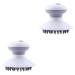 Beavorty 2 STK electric shampoo-brush scalow massager made of silicone shampoo brush for the scalp hand massager Head brush head massager wireless meridian brush instrument