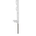 Buy HORIZONT 108cm Plastic Pasture Fence - 10 Pieces White Durable & Easy to Use with Eyelets for Ropes & Strands - Ideal for Livestock and Gardens - Buy Online on GoSupps.com