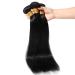 Brazilian Human Hair 3 Bundles - Straight Virgin Weave Extensions | 100% Real Natural Black Hair (10 12 14) - Buy Online on GoSupps.com