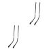 Healeved glasses 2 pairs of glasses legs Reading glasses bricks Brillen replacement bar spring temple protective glasses holder glasses holder glasses repair set with metal arm cuff glasses and women blackx2st 14x3cmx2pcs