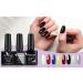 VENALISA Black Gel Nail Polish Set - Base Coat & No Wipe Tempered Top Coat | Long Lasting, High Gloss Finish | Low Odor Formula | Gel Nail Kit - AU10 - Buy Online on GoSupps.com