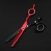 Hair Cutting Scissors Shears 6 Inch Professional Japan Steel Rotate Red Cut Hair Scissors Haircut Scissor Thinning Barber Cutting Shears Hairdresser Scissors (Color : Set) - Buy Online on GoSupps.com