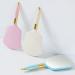 Square Hand Held Mirror - Portable Cosmetic Makeup Mirror with Handle in Pink - Buy Online on GoSupps.com
