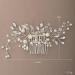 Rain&Star Bridal Pearl Hair Comb Rhinestone Wedding Pearl Hair Accessories for Bride Bridesmaid Silver Handmade Crystals Floral Pearl Hair Slides for Women - Buy Online on GoSupps.com
