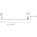 Alipis 2 Pcs Cabinet Door Hook Swing Hangers Towel Rack Door Hanger Towel Rod Wall Hanging to Rotate Rag Silverx2pcs 36X5cmx2pcs - Buy Online on GoSupps.com