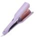 Rommantic French Egg Roll Curling Iron 32mm Curling Wand V-Shape Ceramic Big Waves Hair Crimper Adjustable Temperature Waver Curling Iron Wand Egg Roll Hair Curler for Long Short Hair (Purple)