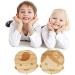 Baby Tooth Box - Wooden Kids Keepsake Organizer for Baby Teeth - Cute Children Tooth Container with Tweezers and Lanugo Bottle - Girl - Buy Online on GoSupps.com