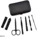 Manicure Pedicure Set | Nail Clippers | Scissors | Tweezers | Ear-pick | Black Stainless steel Men Women Travel Size Nail Grooming Tool Kit Blue - Buy Online on GoSupps.com