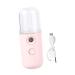 AUTSUPPL 1pc Portable Humidifier Mini Facial Mister Humidifiers with Essential Oils Mist Sprayer Pink Plastic