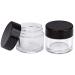 Beauticom High-Graded 7g Clear Plastic Jars with Black Lids (24 Packs) - Leak-Proof Containers for Lip Balm, Gloss, Creams, Lotions - Buy Online on GoSupps.com