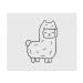 2 x "Cute Lama" microfiber glasses cleaning cloths (LC00024039)