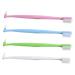 Gleavi 4 pieces double -sided toothbrush travel toothbrush double -headed toothbrushes manual conical toothbrushes home accessories portable toothbrushes bristle room needs travel soft fur