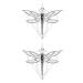 Dragonfly Temporary Tattoo Sticker Set of 12 - Watercolor Waterproof Body Art for Women, Girls, Kids - Party Favor - 10.5X6cm (SF160) - Buy Online on GoSupps.com
