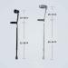 for Seniors Healthcare Forearm Crutches Adjustable Single Walking Stick with Non Slip Tip & Durable Thicken 1.2mm Metal Frame Adults Crutch Gray rollator Durable Mobility Aid - Buy Online on GoSupps.com