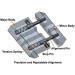 2-Piece Adapter: 11mm Prism Rail to 21mm Weaver Picatinny Rail Dovetail - International Shipping Available - Buy Online on GoSupps.com